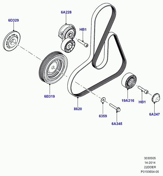 Land Rover LR 010244 - Обертове кільце, колінчастий вал autozip.com.ua