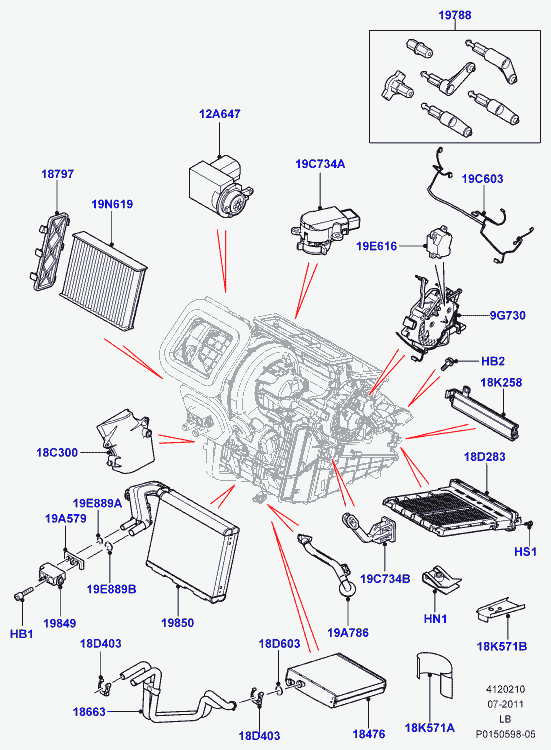 Land Rover LR003182 - Розширювальний клапан, кондиціонер autozip.com.ua