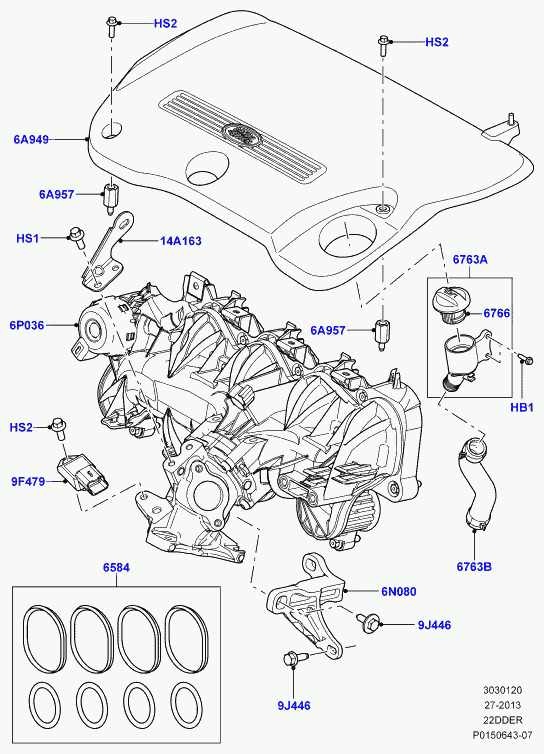 Land Rover LR001324 - Датчик, тиск наддуву autozip.com.ua