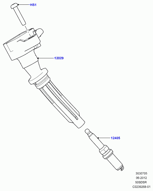 Land Rover LR032080 - Свічка запалювання autozip.com.ua