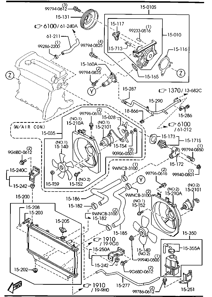 MAZDA 8ABC-15-010 - Водяний насос autozip.com.ua