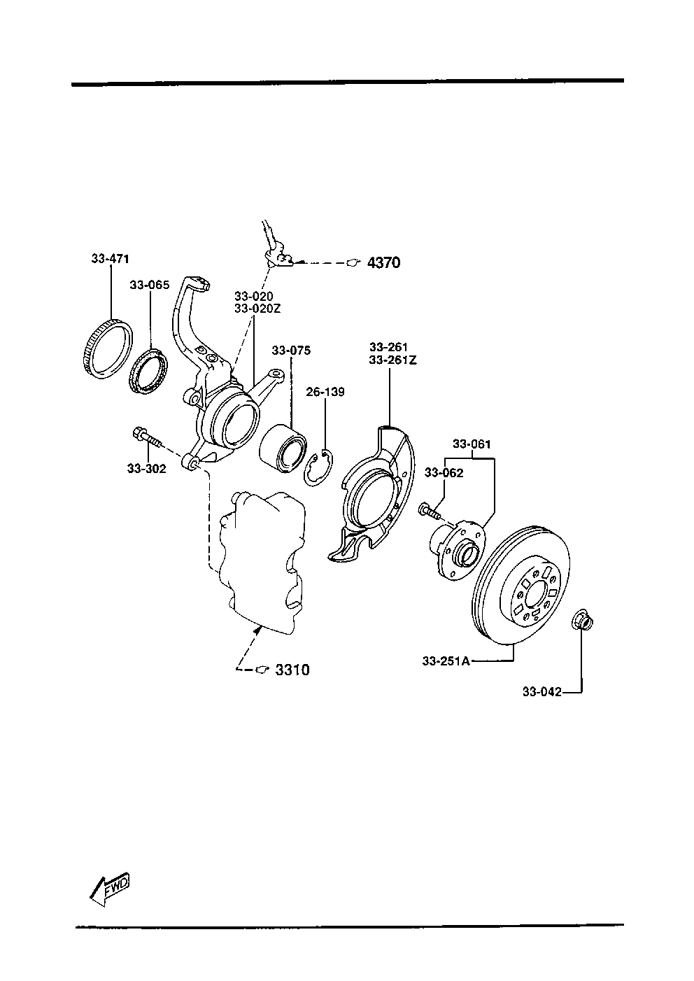 FORD TY01-33-25X - Гальмівний диск autozip.com.ua