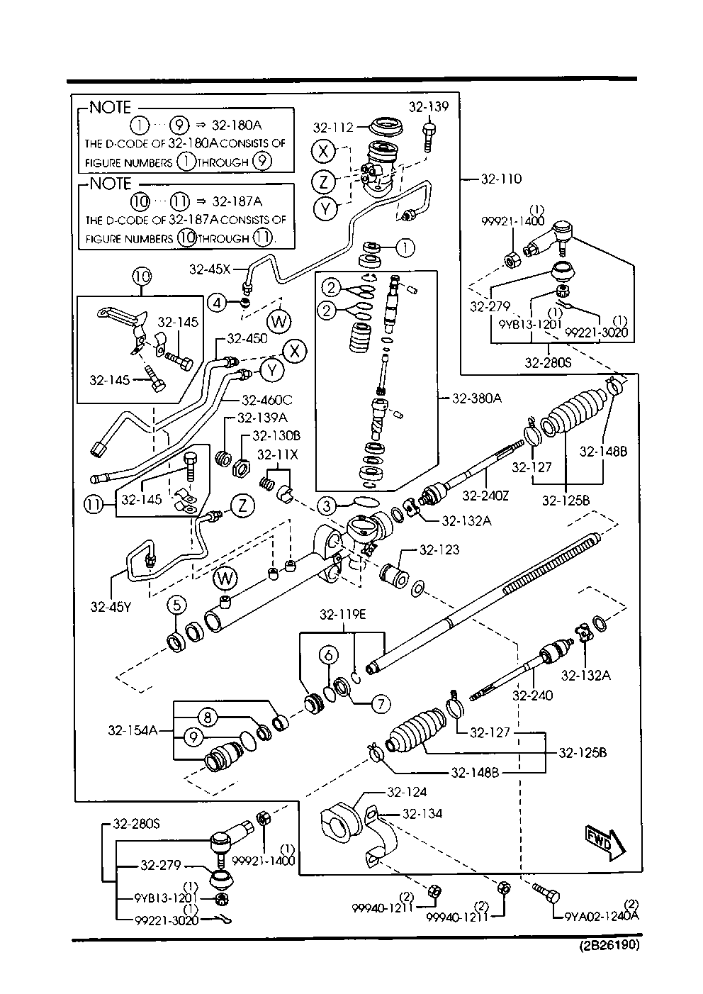 Mercury B25D-32-250 - Кутовий шарнір, поздовжня рульова тяга autozip.com.ua