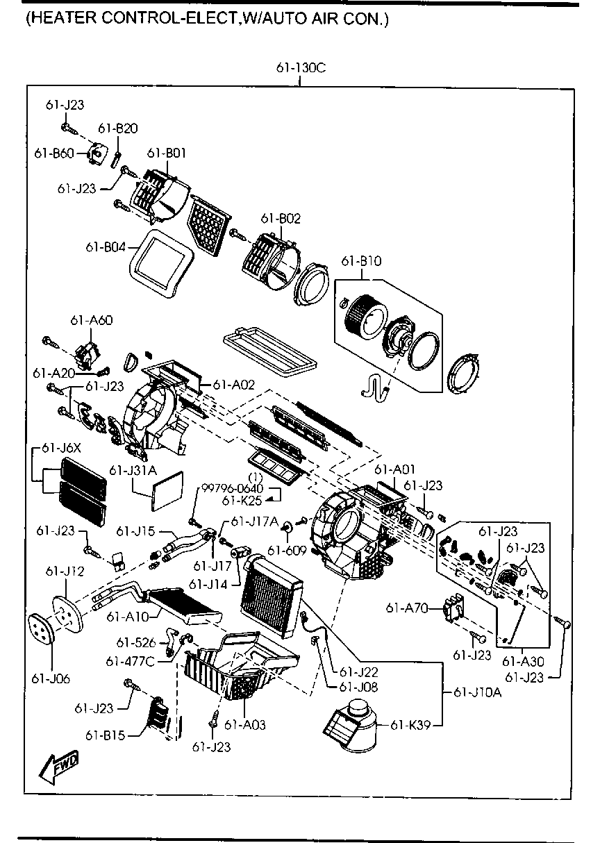 Mitsubishi BP4K-61-J6X - Фільтр, повітря у внутрішній простір autozip.com.ua