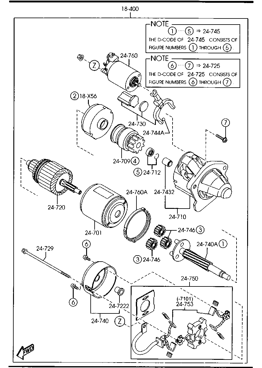 MAZDA ZJ01-18-400A - Стартер autozip.com.ua