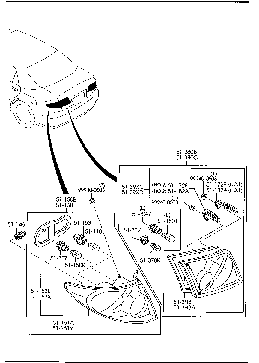 MAZDA GJ6A-51-14Y - Зажим, молдинг / захисна накладка autozip.com.ua