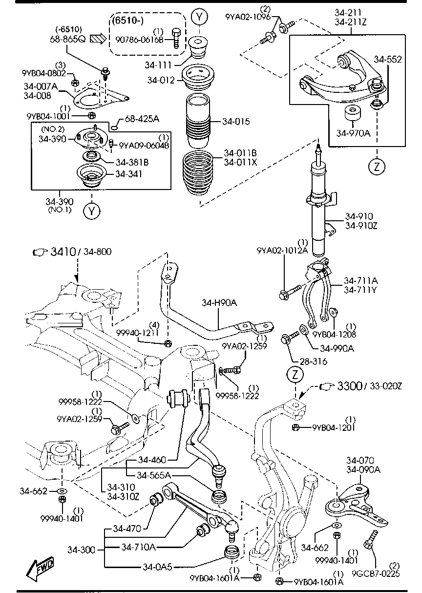 MAZDA GP9A-34-700C - Амортизатор autozip.com.ua