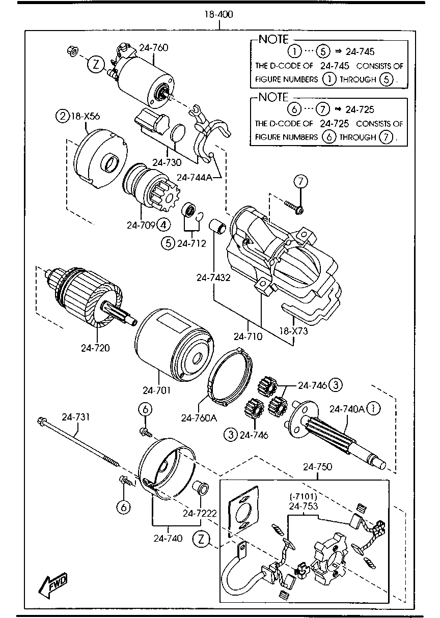 MAZDA YF47-18-X60 - Якір, стартер autozip.com.ua