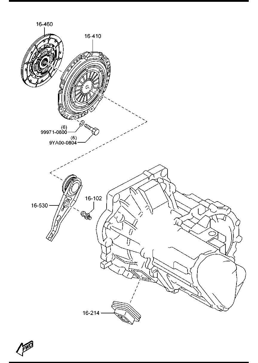 MAZDA (CHANGAN) Z604-16-410B - Нажимной диск зчеплення autozip.com.ua