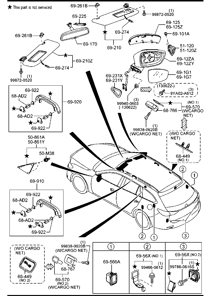 MAZDA GHP9-69-182C - Бічний ліхтар, покажчик повороту autozip.com.ua