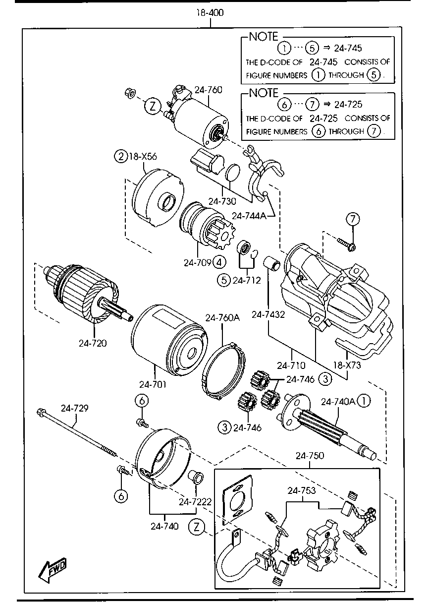 MAZDA FP13-18-X56 - GEAR,INTERNAL-STARTER autozip.com.ua