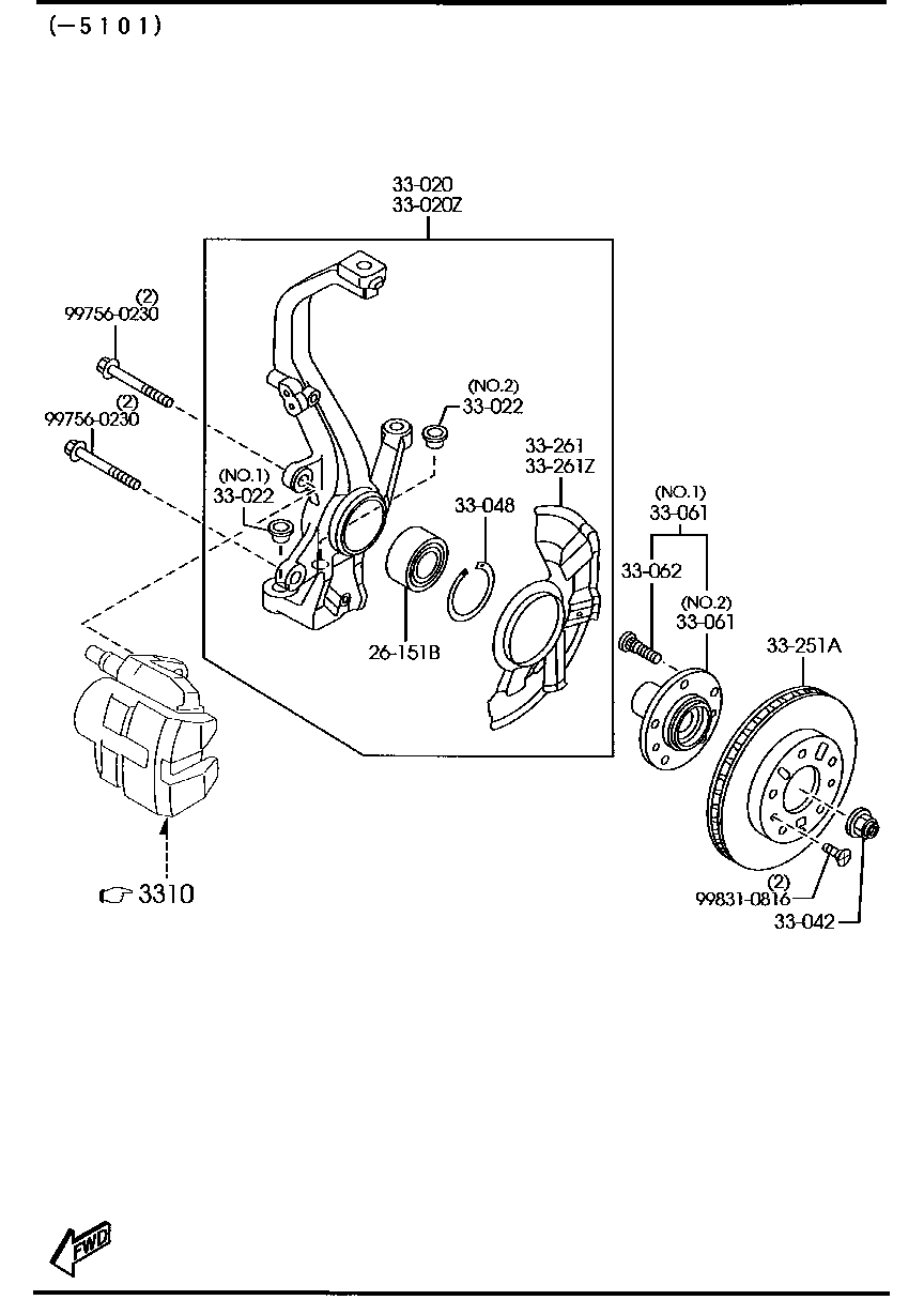 MAZDA (FAW) GF3Y-33-25XA - Гальмівний диск autozip.com.ua