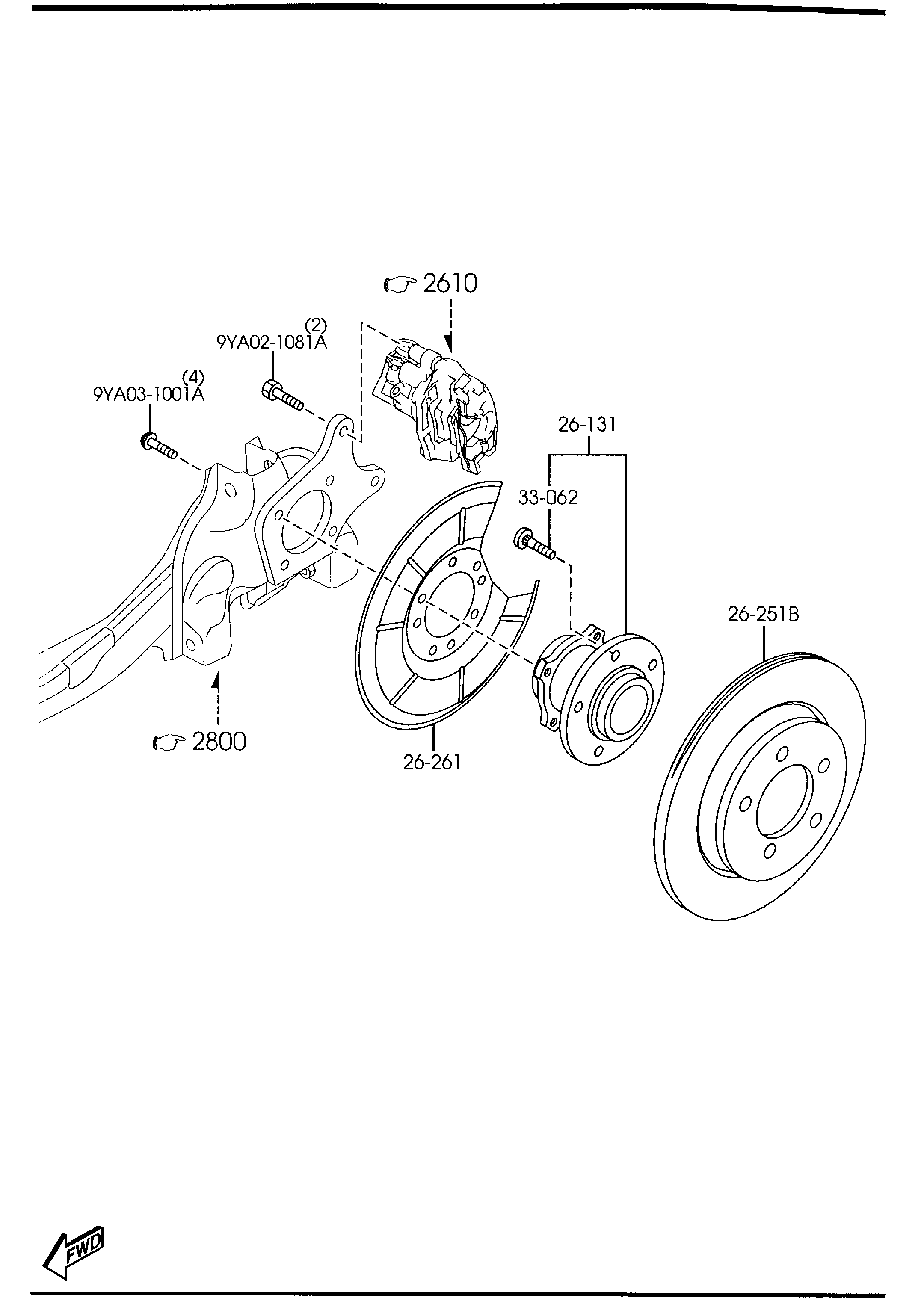 MAZDA BP4Y-26-251C - Гальмівний диск autozip.com.ua