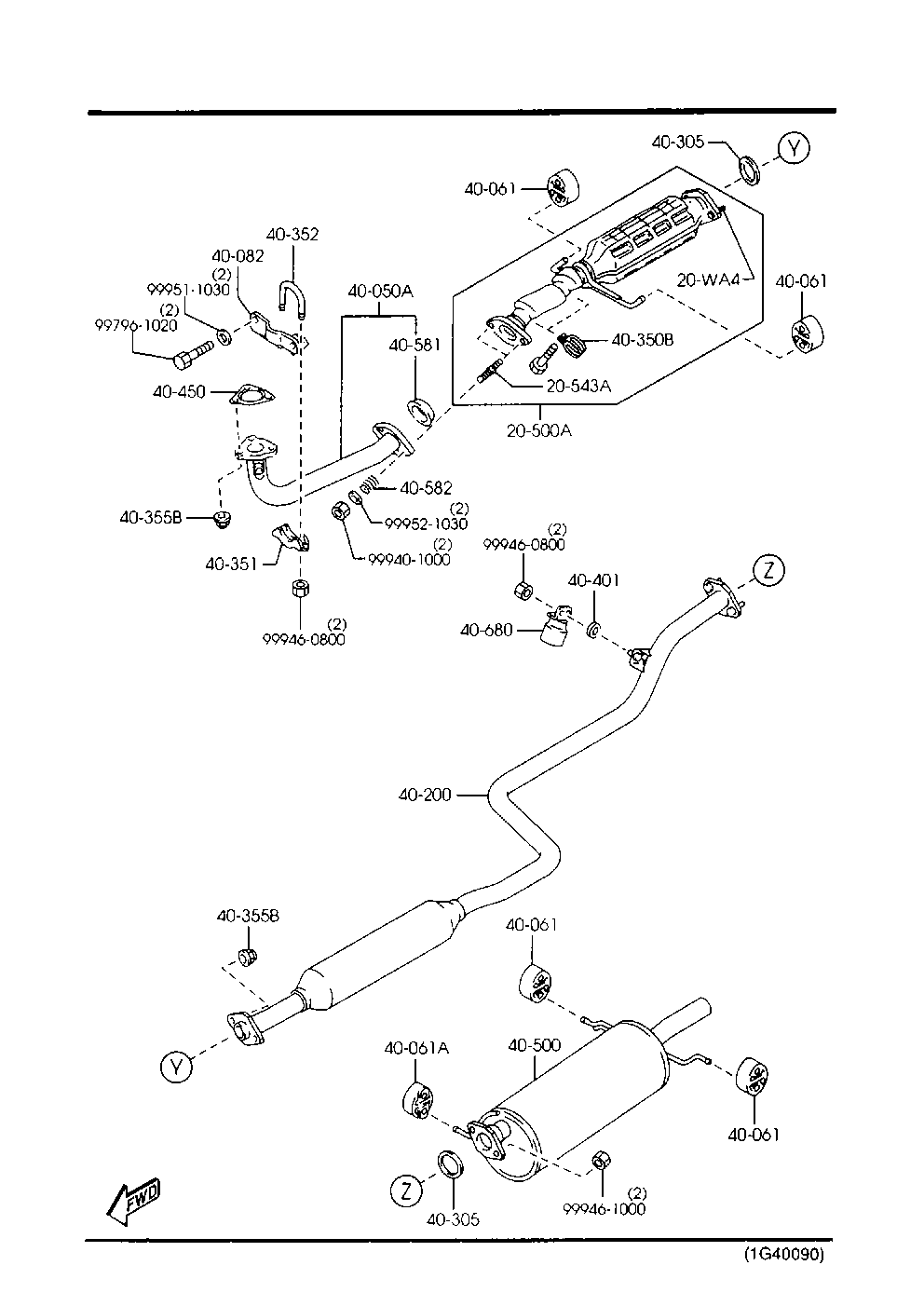 MAZDA F602-40-061 - Втулка, стабілізатор autozip.com.ua