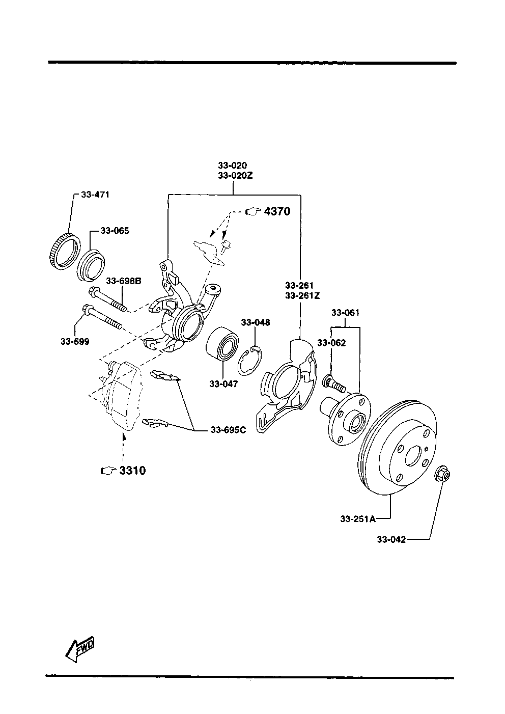 MAZDA NA01-33-25XA - Гальмівний диск autozip.com.ua