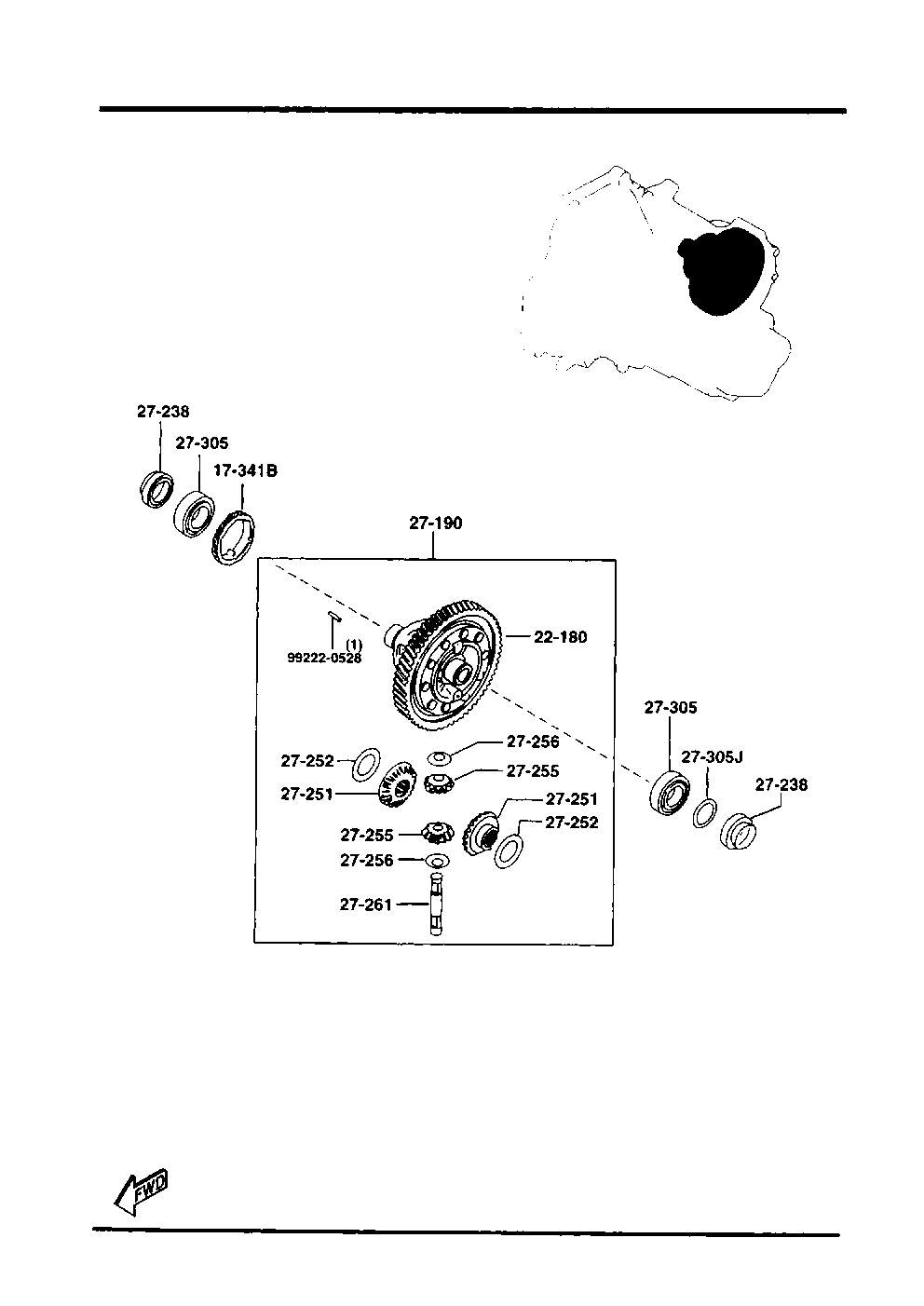 FORD F001-27-350 - Підшипник ступиці колеса autozip.com.ua