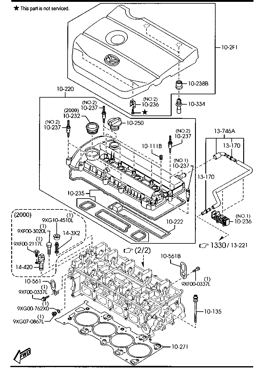 MAZDA L3G2-10-271A - Прокладка ГБЦ autozip.com.ua