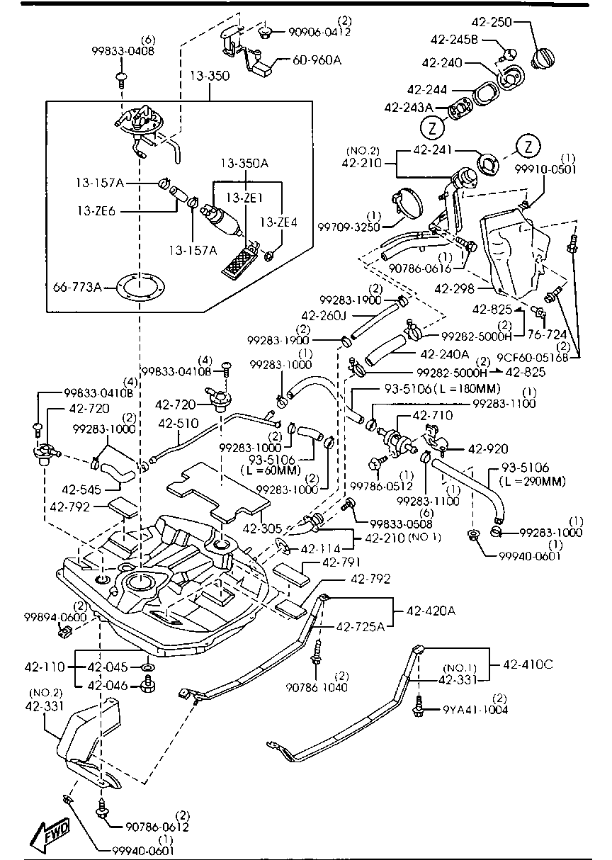 Mercury B6BF-13-35Z - Паливний насос autozip.com.ua