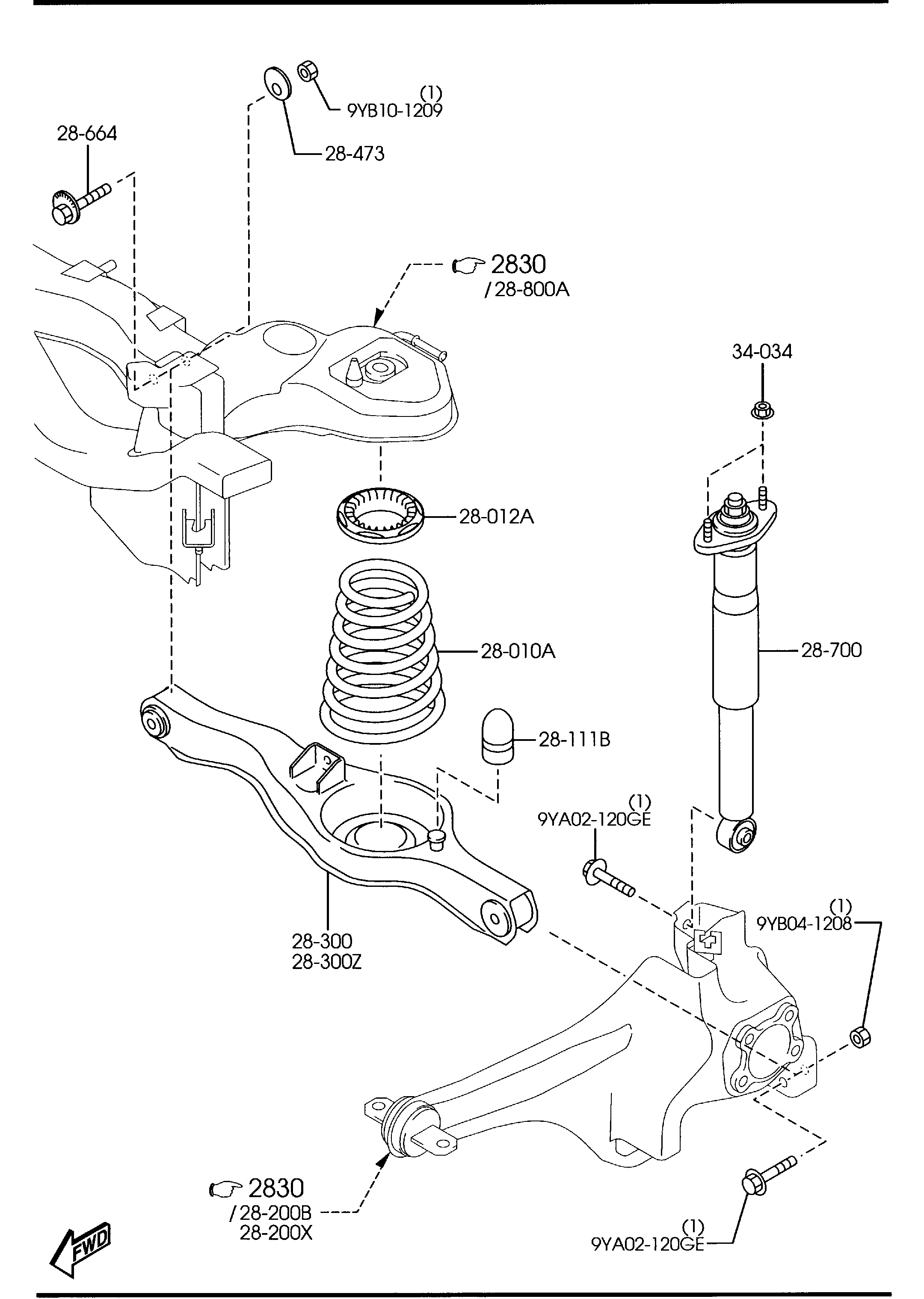 MAZDA EG21-28-910E - Амортизатор autozip.com.ua