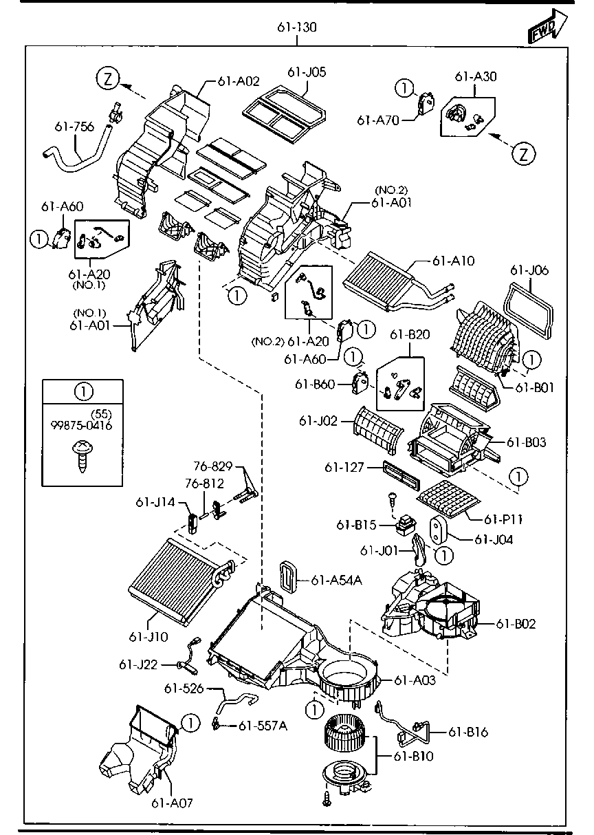 MAZDA 99875-0416 - Основна фара autozip.com.ua