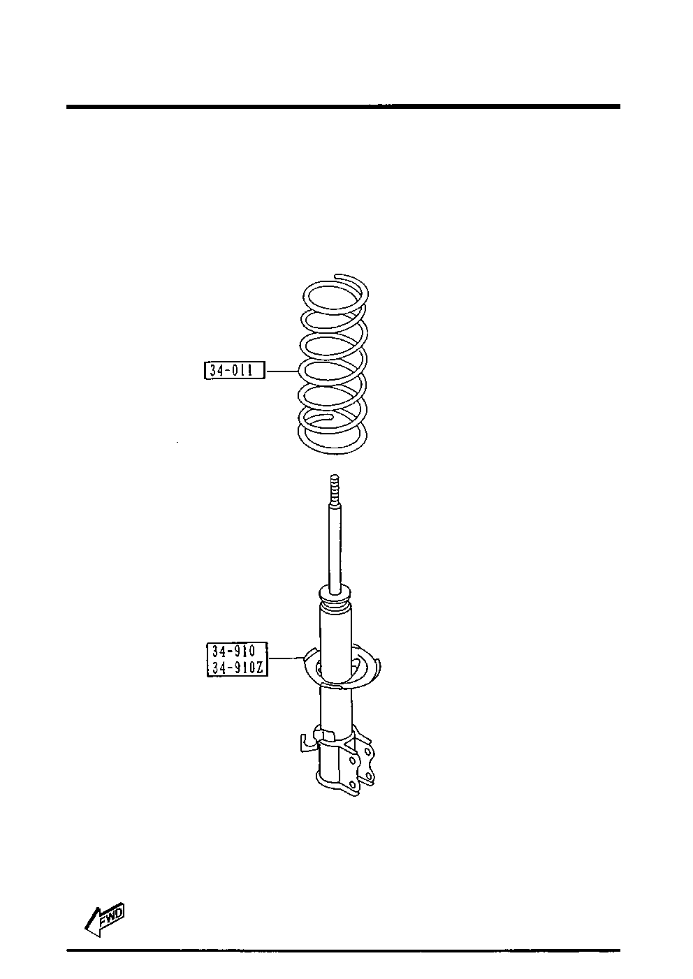 MAZDA DA97-34-700 - Амортизатор autozip.com.ua