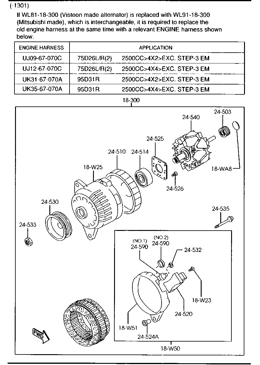 Auto Union WL81-18-300 - Генератор autozip.com.ua