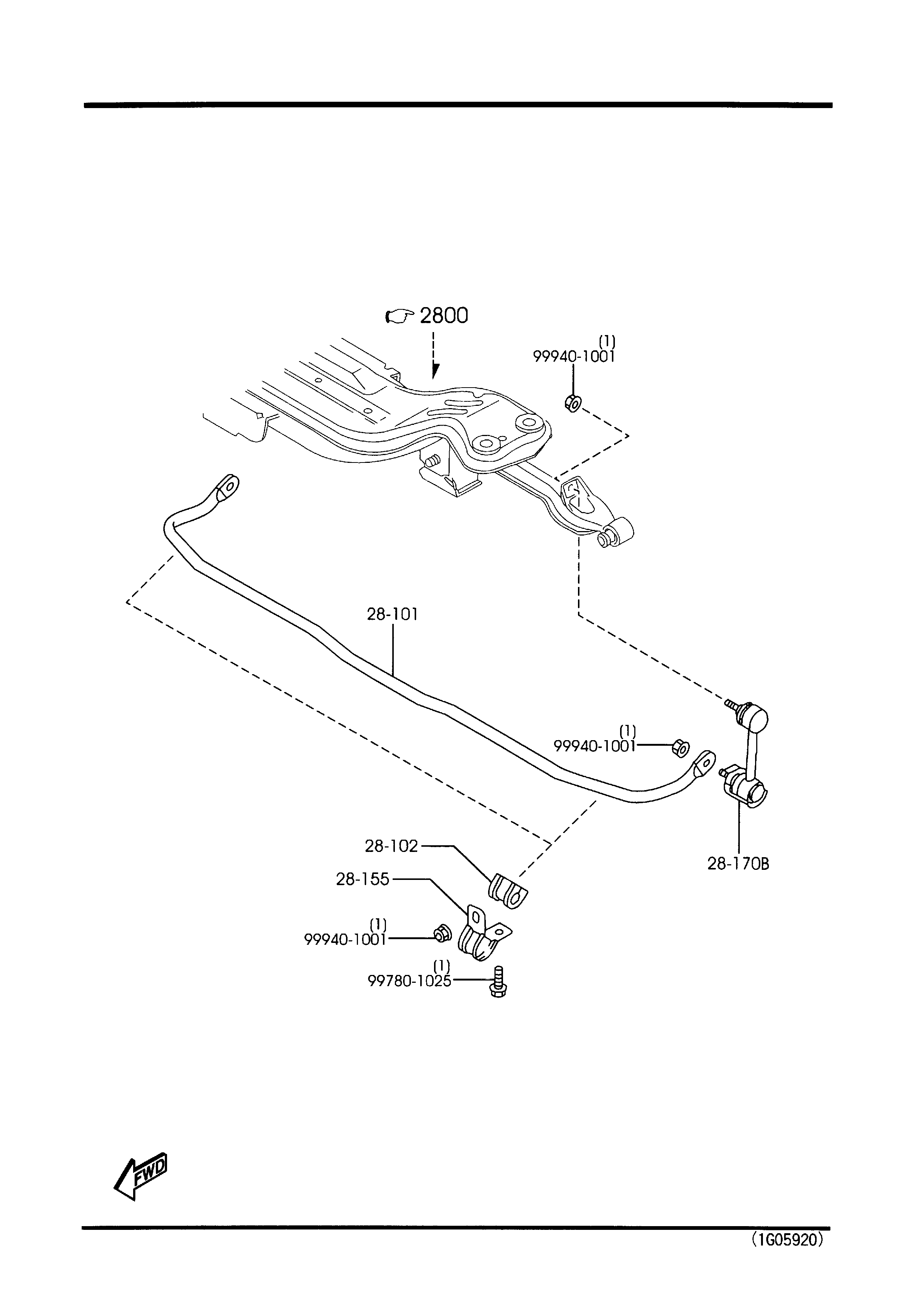 Subaru GD1J-28-170 - Тяга / стійка, стабілізатор autozip.com.ua