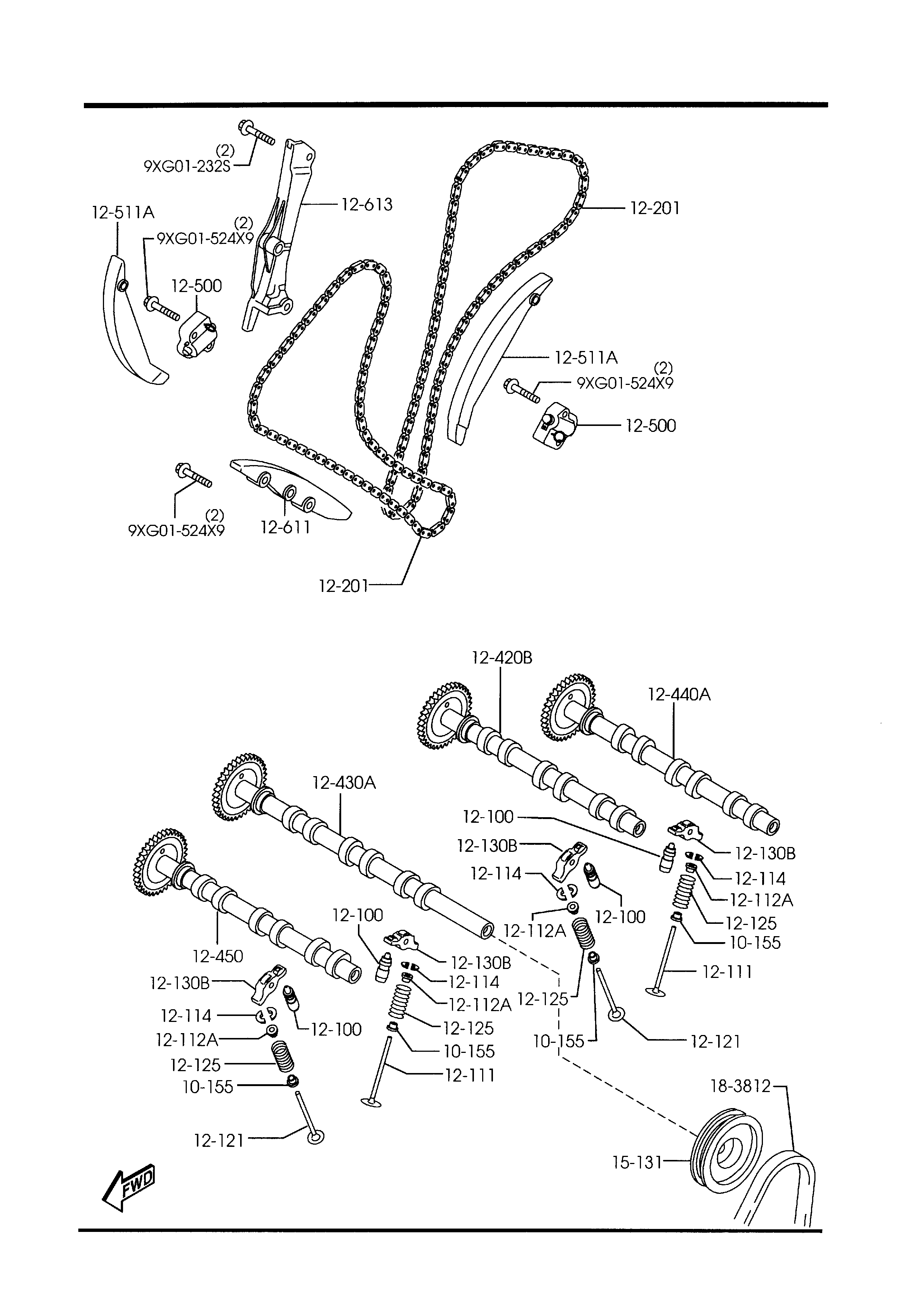 MAZDA AJ03-10-155 - Кільце ущільнювача, шток клапана autozip.com.ua