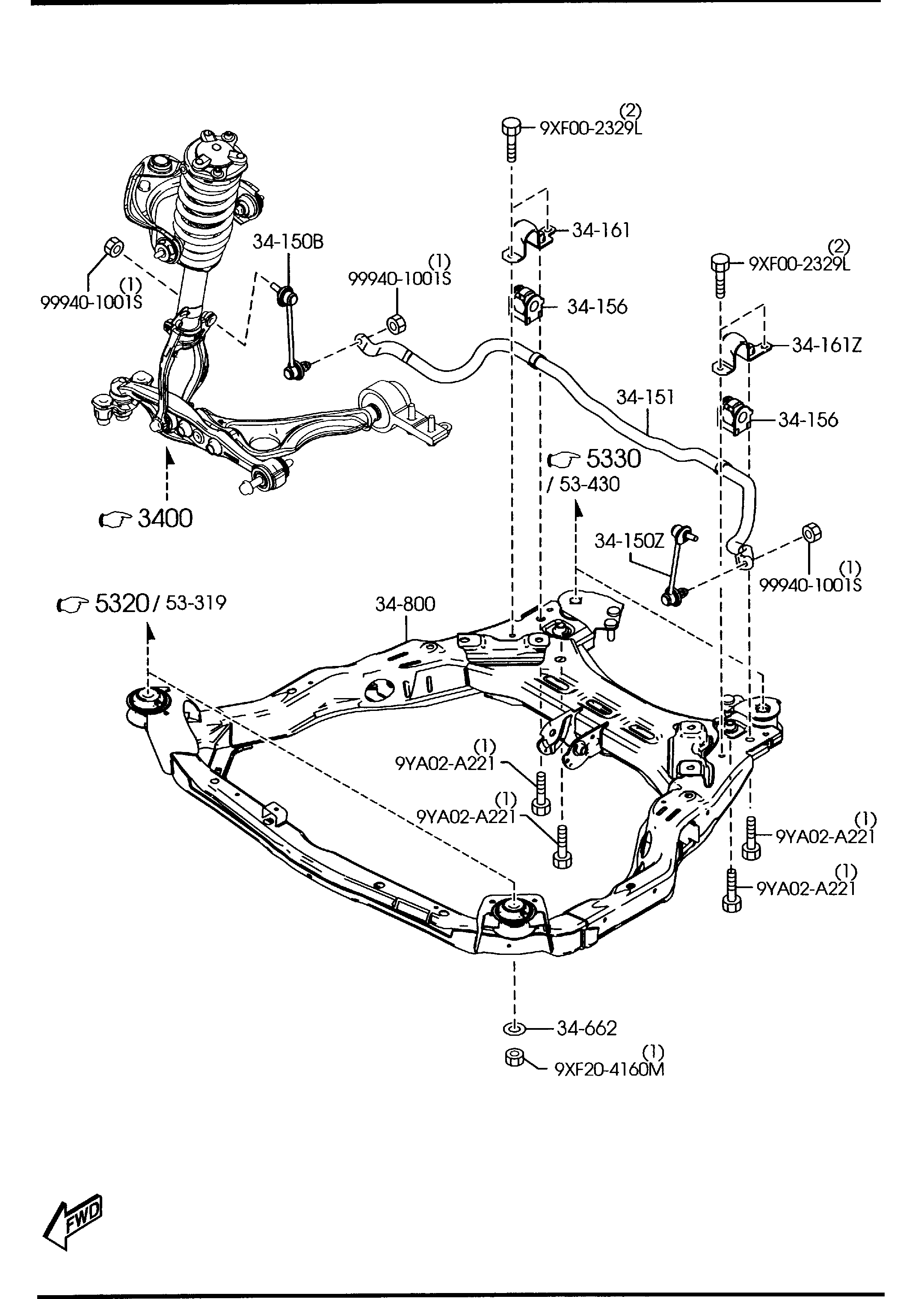 MAZDA GS3L-34-15Y - Втулка, стабілізатор autozip.com.ua