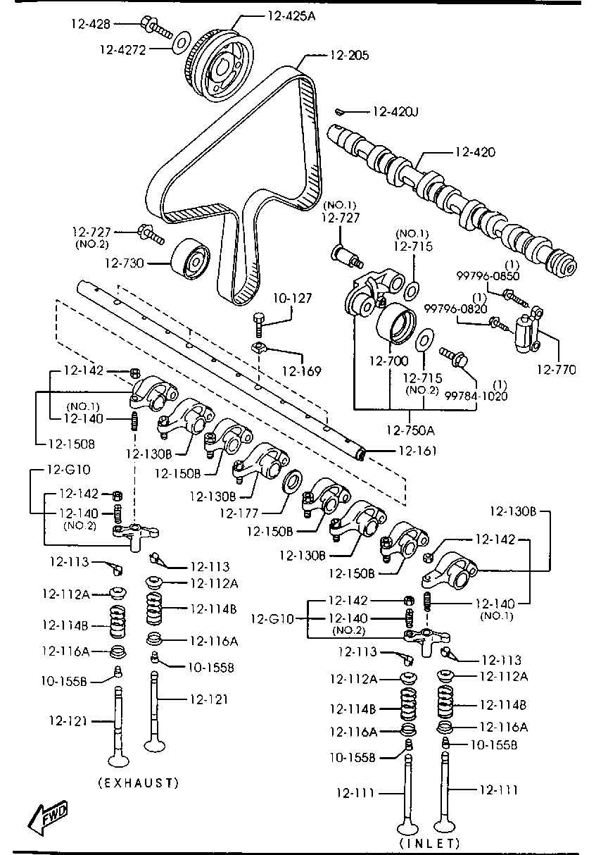 Mercury RF2A-12-730 - Паразитний / Провідний ролик, зубчастий ремінь autozip.com.ua