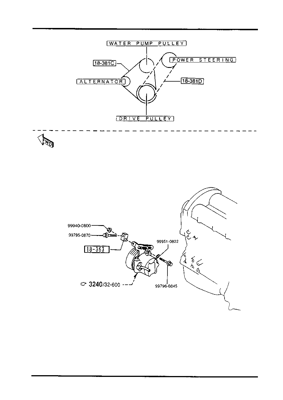 KIA B61P-15-907A - Поліклиновий ремінь autozip.com.ua