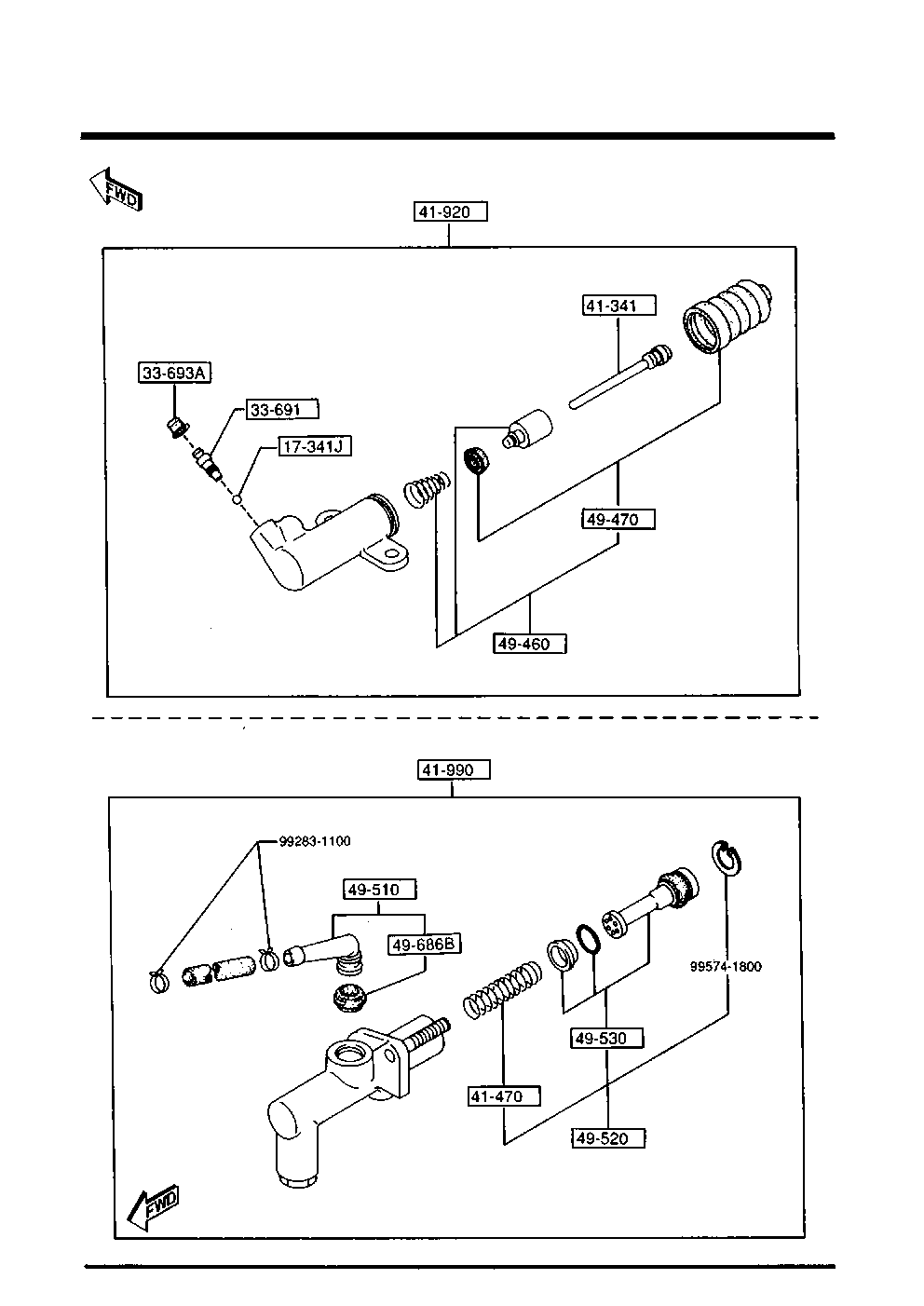 MAZDA B455-41-920 - Робочий циліндр, система зчеплення autozip.com.ua