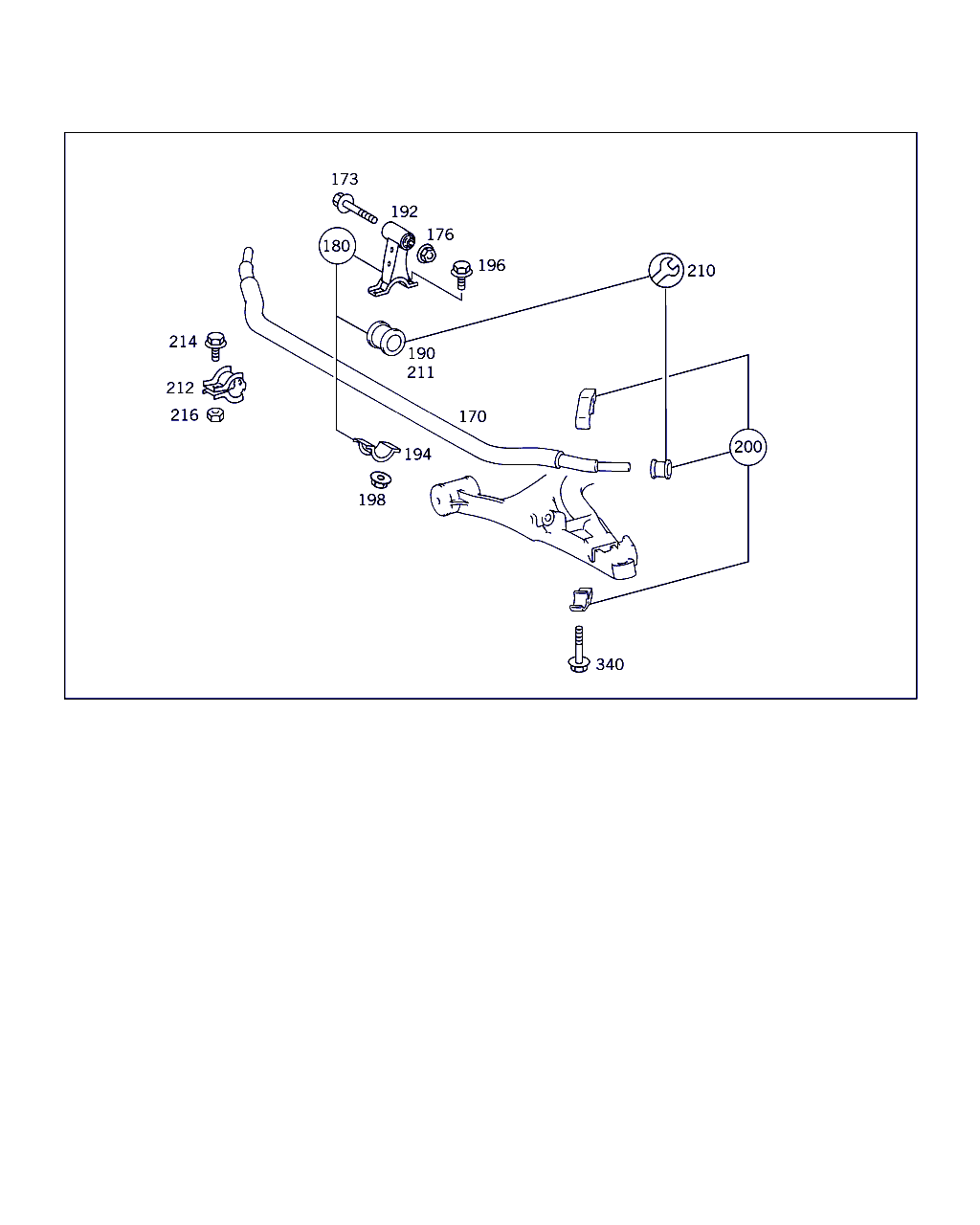 Mercedes-Benz A 163 320 00 44 - Втулка, стабілізатор autozip.com.ua