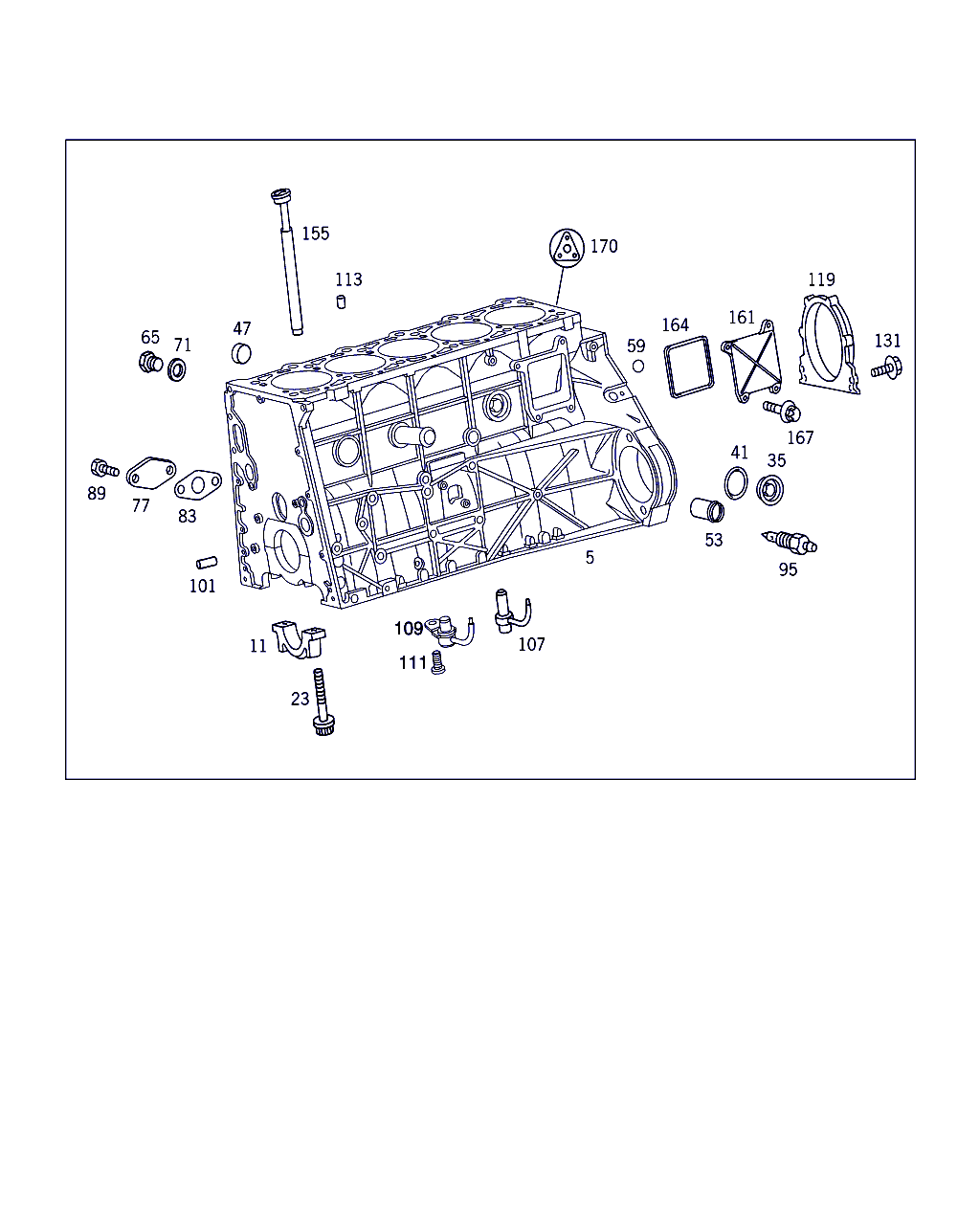 Mercedes-Benz A 611 010 00 14 - Ущільнене кільце, колінчастий вал autozip.com.ua