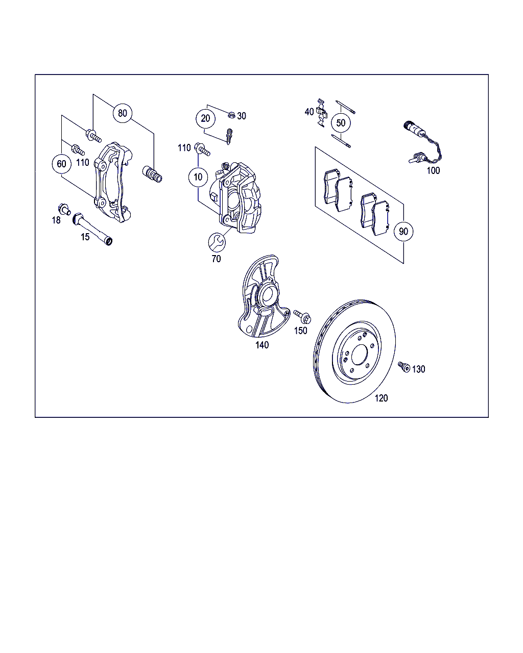 Mercedes-Benz A 000 420 92 55 - Комплект приладдя, гальм autozip.com.ua