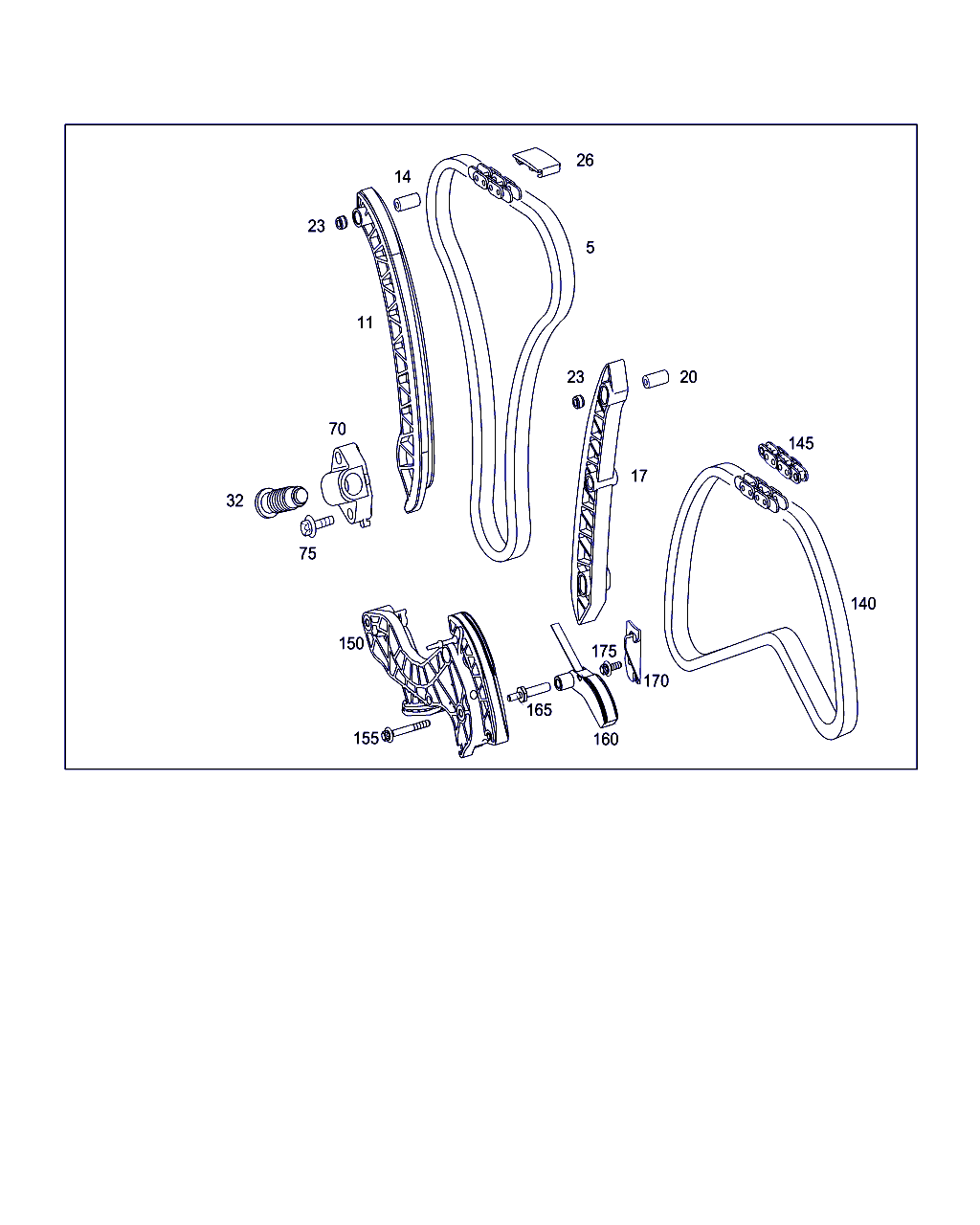 Mercedes-Benz A 271 030 05 63 - Натягувач, ланцюг приводу autozip.com.ua