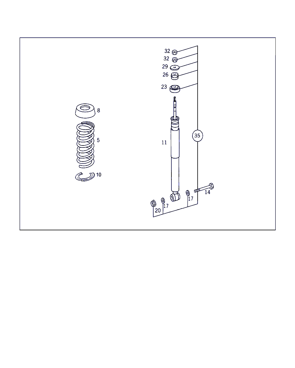 Mercedes-Benz A 202 324 19 04 - Пружина ходової частини autozip.com.ua