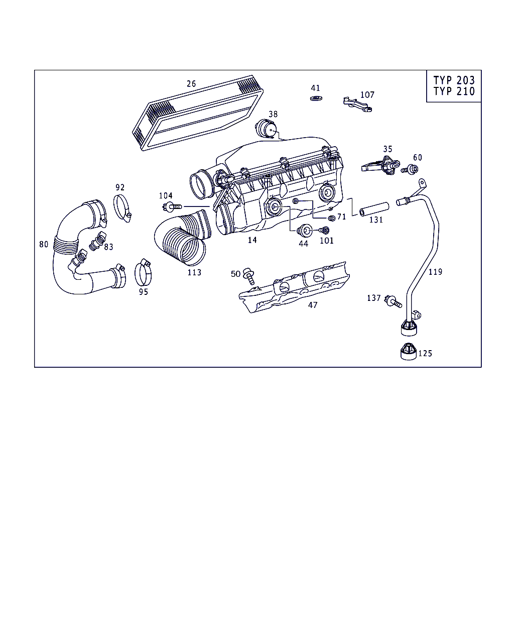 Mercedes-Benz A 611 094 00 04 - Повітряний фільтр autozip.com.ua