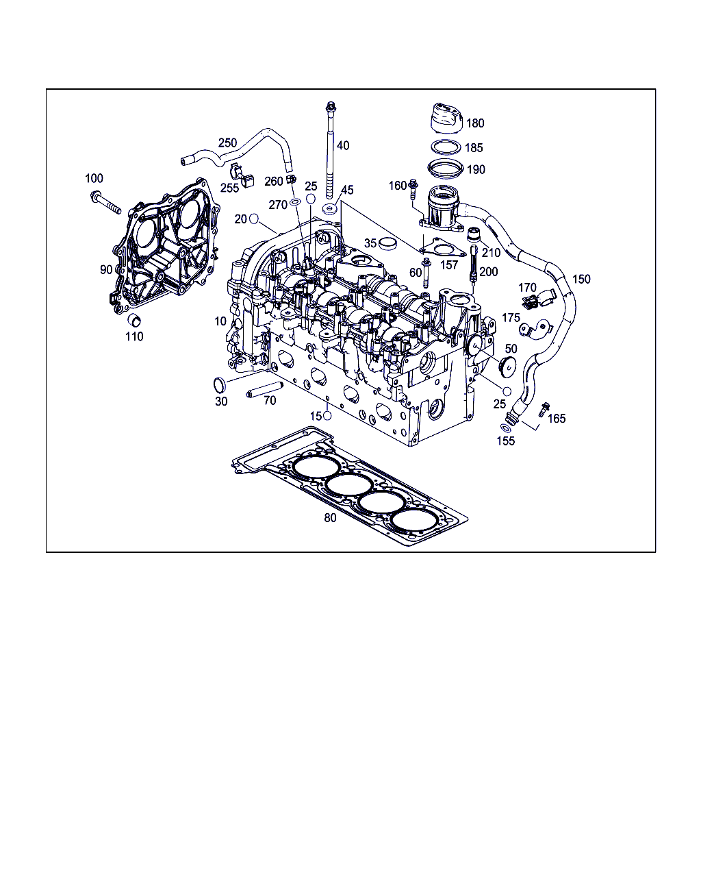 Mercedes-Benz A 270 016 00 20 - Прокладка, головка циліндра autozip.com.ua