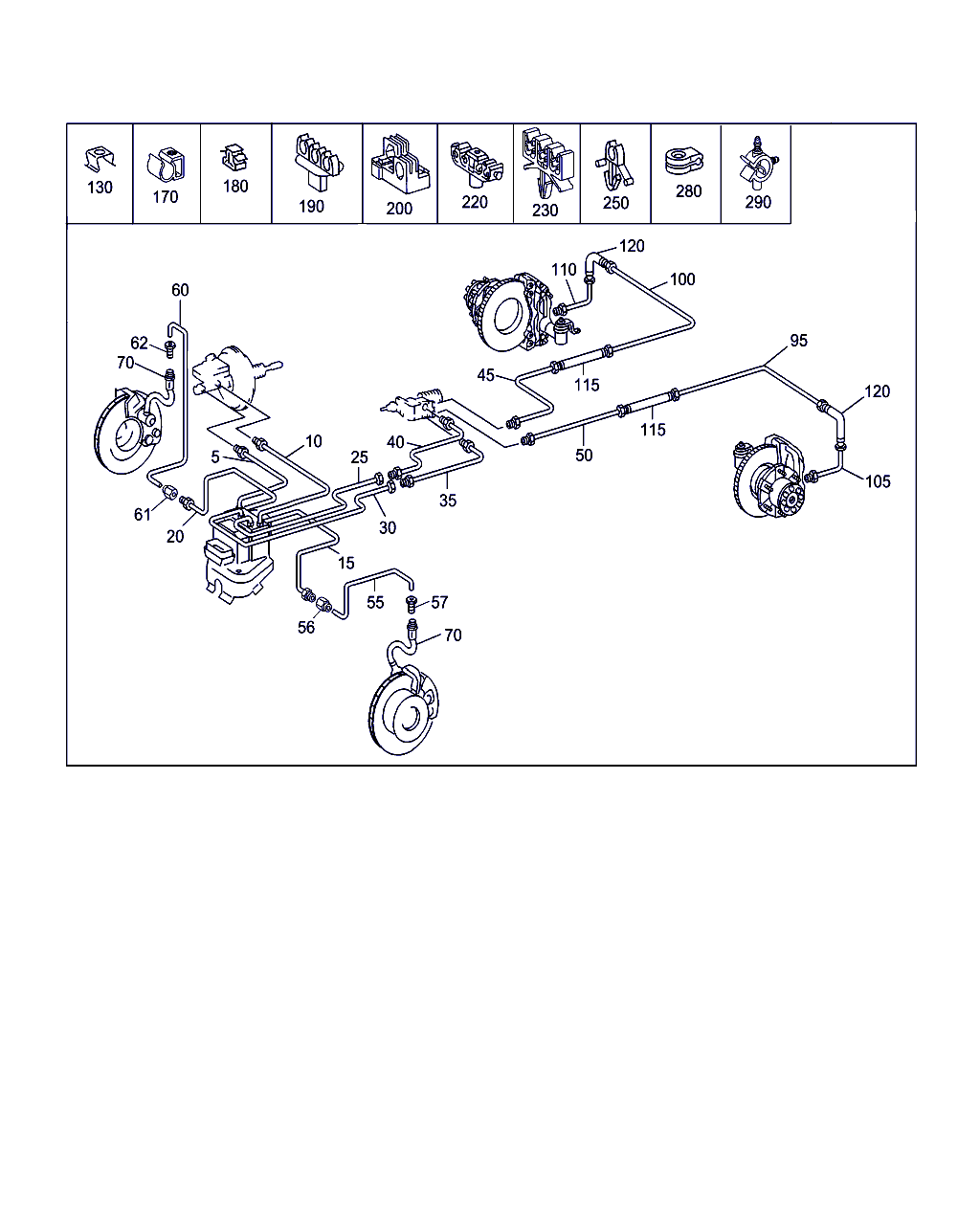 Mercedes-Benz A 904 428 04 35 - Гальмівний шланг autozip.com.ua