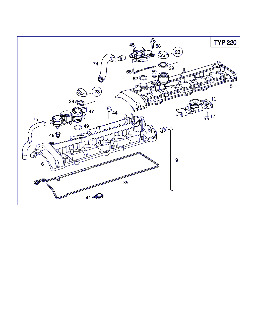 Mercedes-Benz A 613 016 01 21 - Прокладка, кришка головки циліндра autozip.com.ua