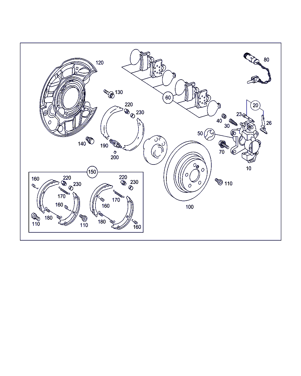 Mercedes-Benz A 203 423 19 98 - Гальмівний супорт autozip.com.ua