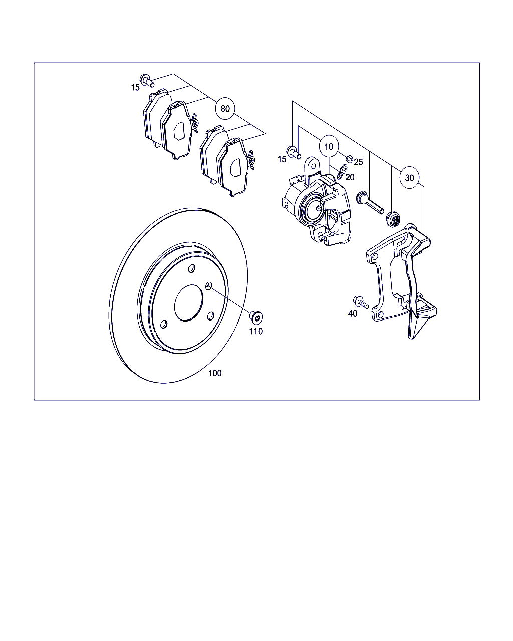 Mercedes-Benz A 451 421 02 10 - Гальмівні колодки, дискові гальма autozip.com.ua