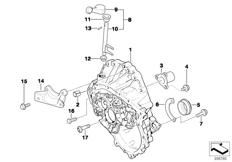 BMW 23 11 1 044 105 - Напрямна гільза, система зчеплення autozip.com.ua