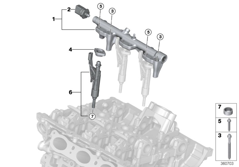 Rolls-Royce 13 53 8 643 665 - Датчик, тиск подачі палива autozip.com.ua