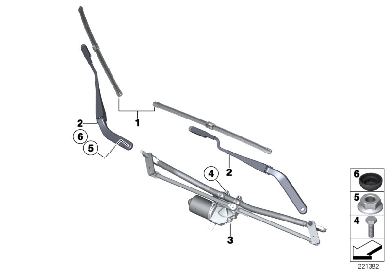 BMW 61 61 0 038 597 - Щітка склоочисника autozip.com.ua