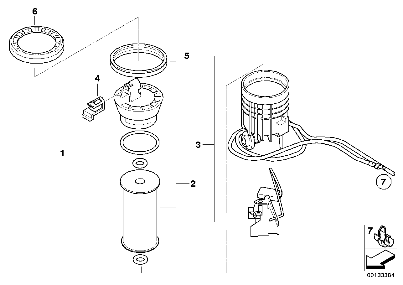 Mini 16 14 6 757 196 - Паливний фільтр autozip.com.ua