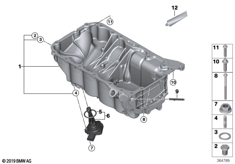 BMW 1113 8 590 017 - Масляний піддон autozip.com.ua