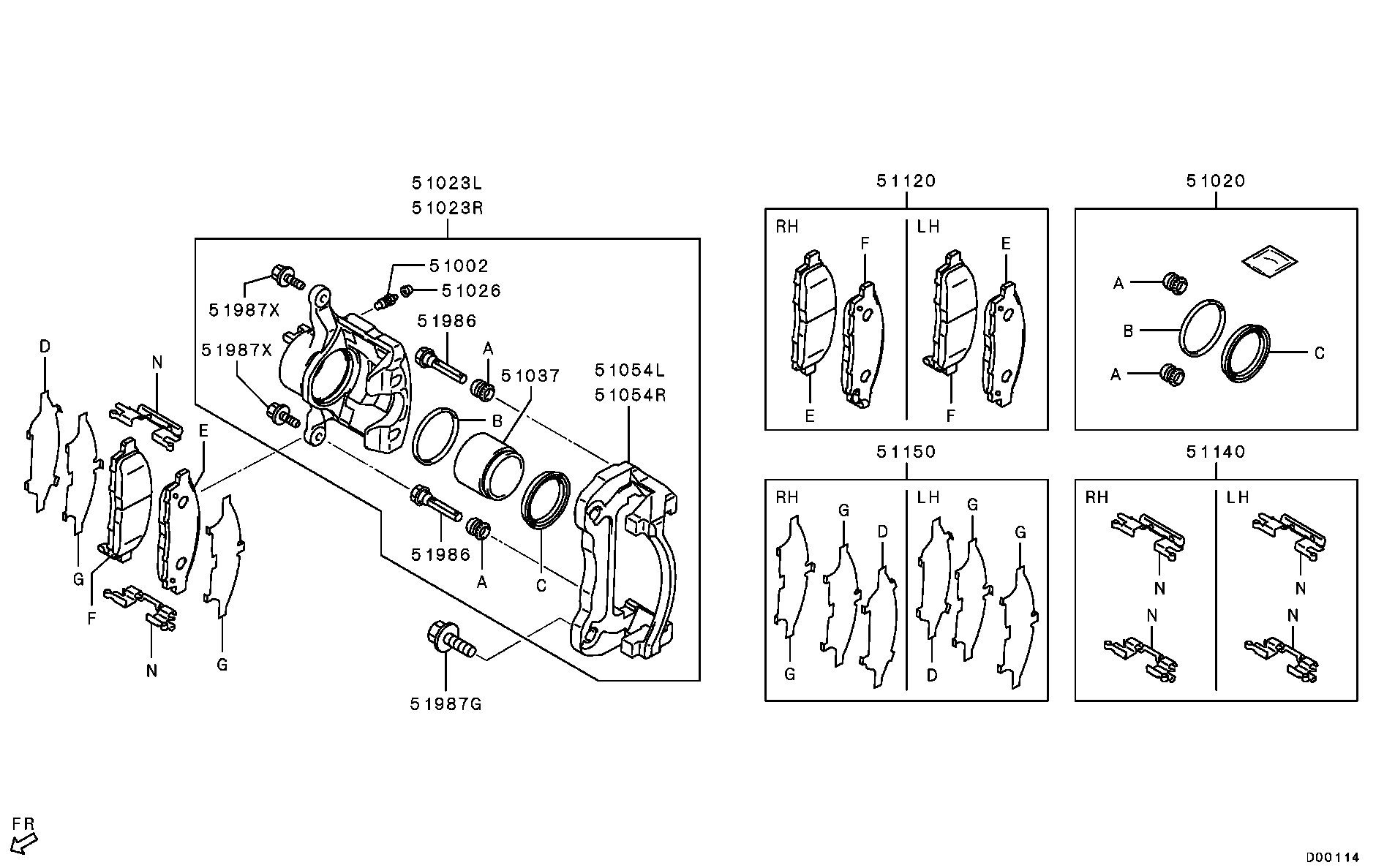 Mitsubishi MR527545 - Поршень, корпус скоби гальма autozip.com.ua