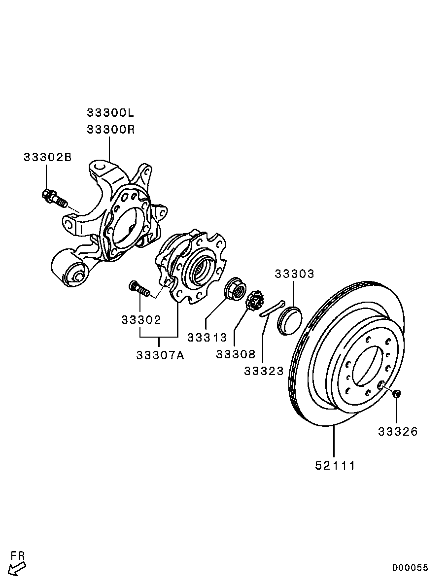 Mitsubishi 3770A016 - Підвіска, корпус колісного підшипника autozip.com.ua